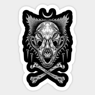 Wolf Skull Sticker